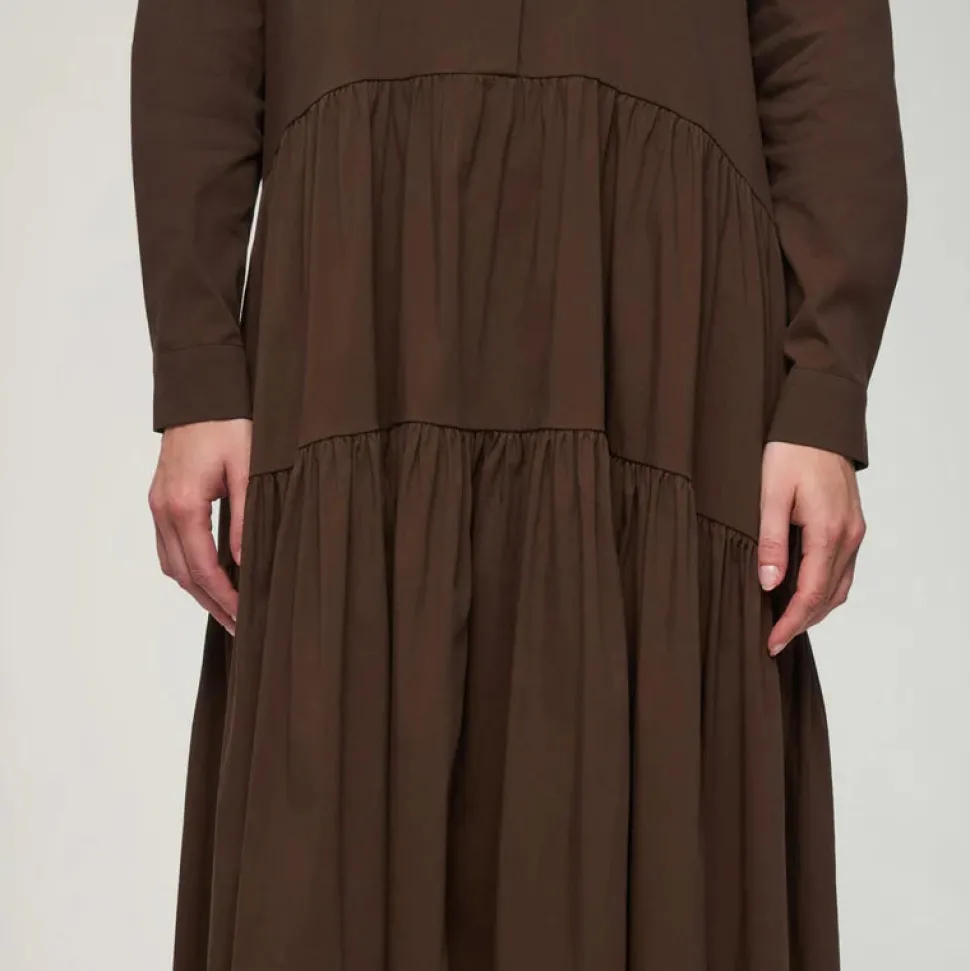 Aarikka naisten mekko, TRINE Tummanruskea