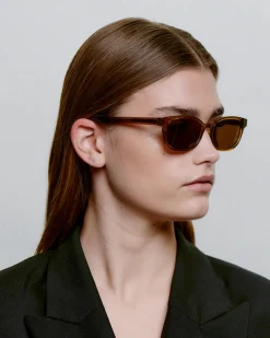 A.Kjaerbede unisex aurinkolasit Charlie, tummanruskea