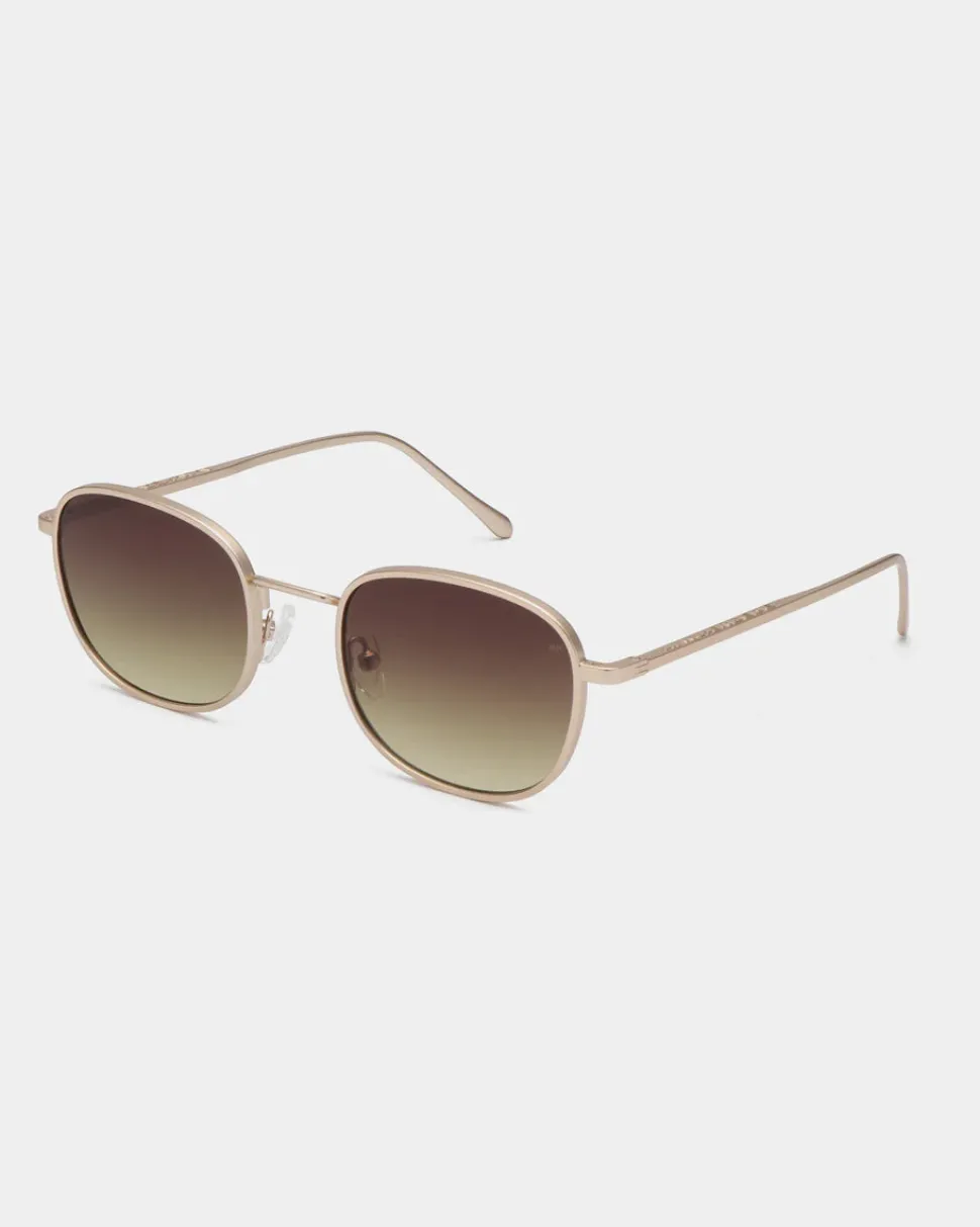 A.Kjaerbede unisex aurinkolasit Hello, kullankeltainen