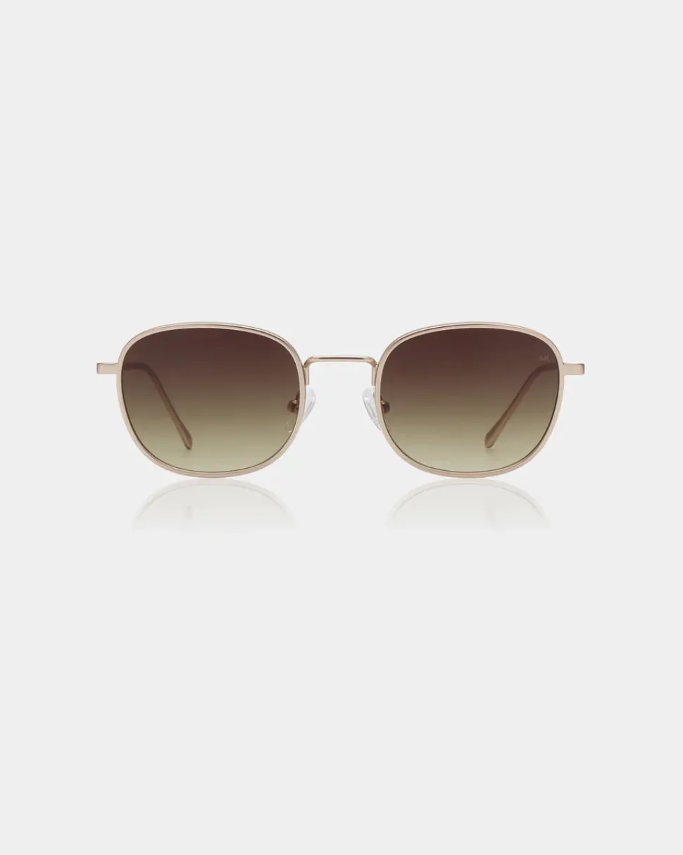 A.Kjaerbede unisex aurinkolasit Hello, kullankeltainen