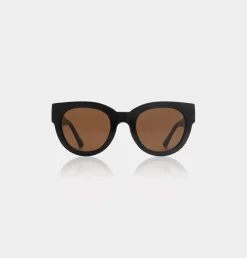 A.Kjaerbede Unisex aurinkolasit Lilly, musta
