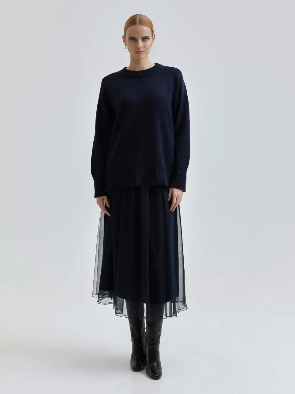 Andiata Naisten Hame, RORY 85 K SKIRT Tummansininen