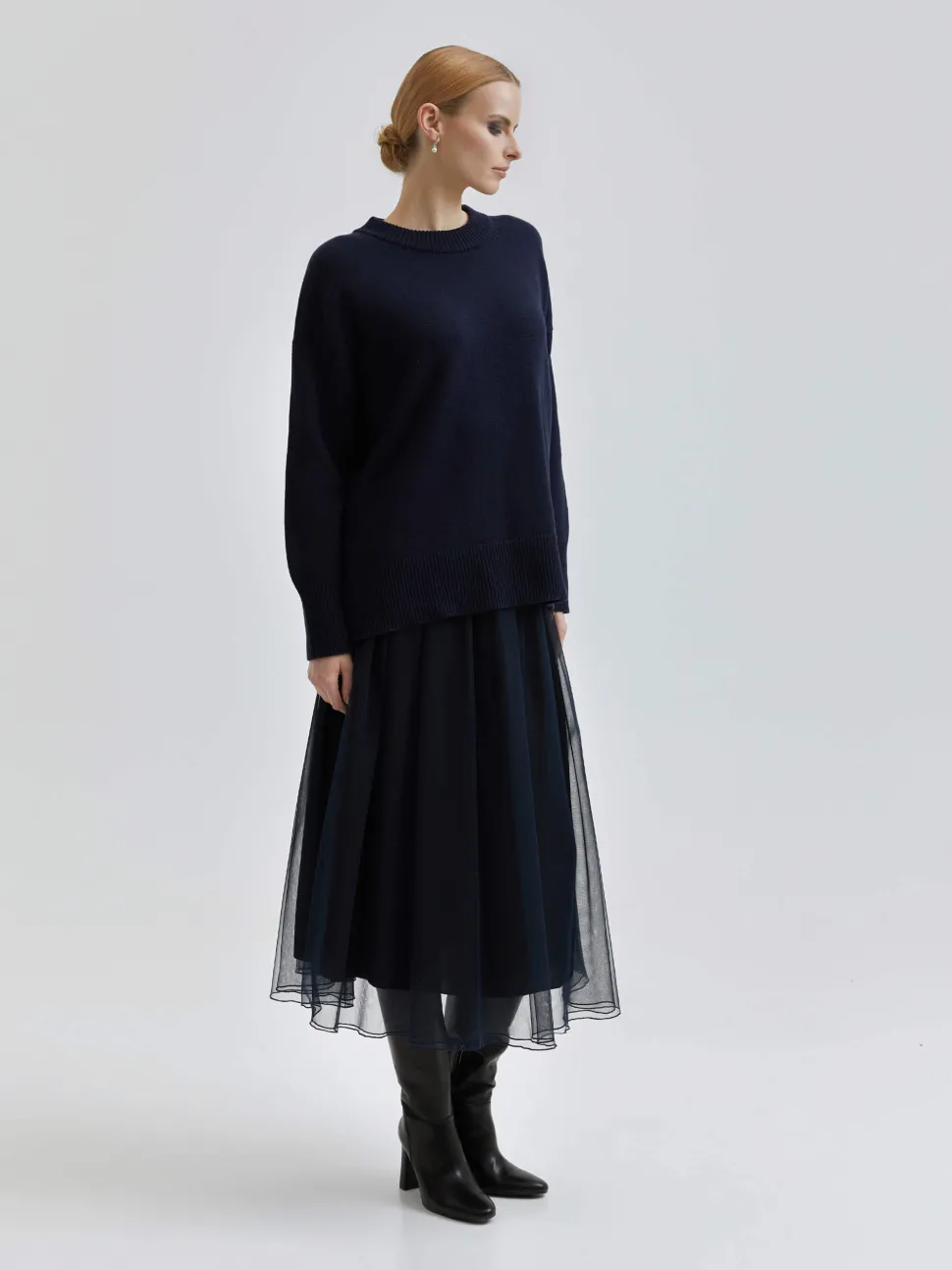 Andiata Naisten Hame, RORY 85 K SKIRT Tummansininen