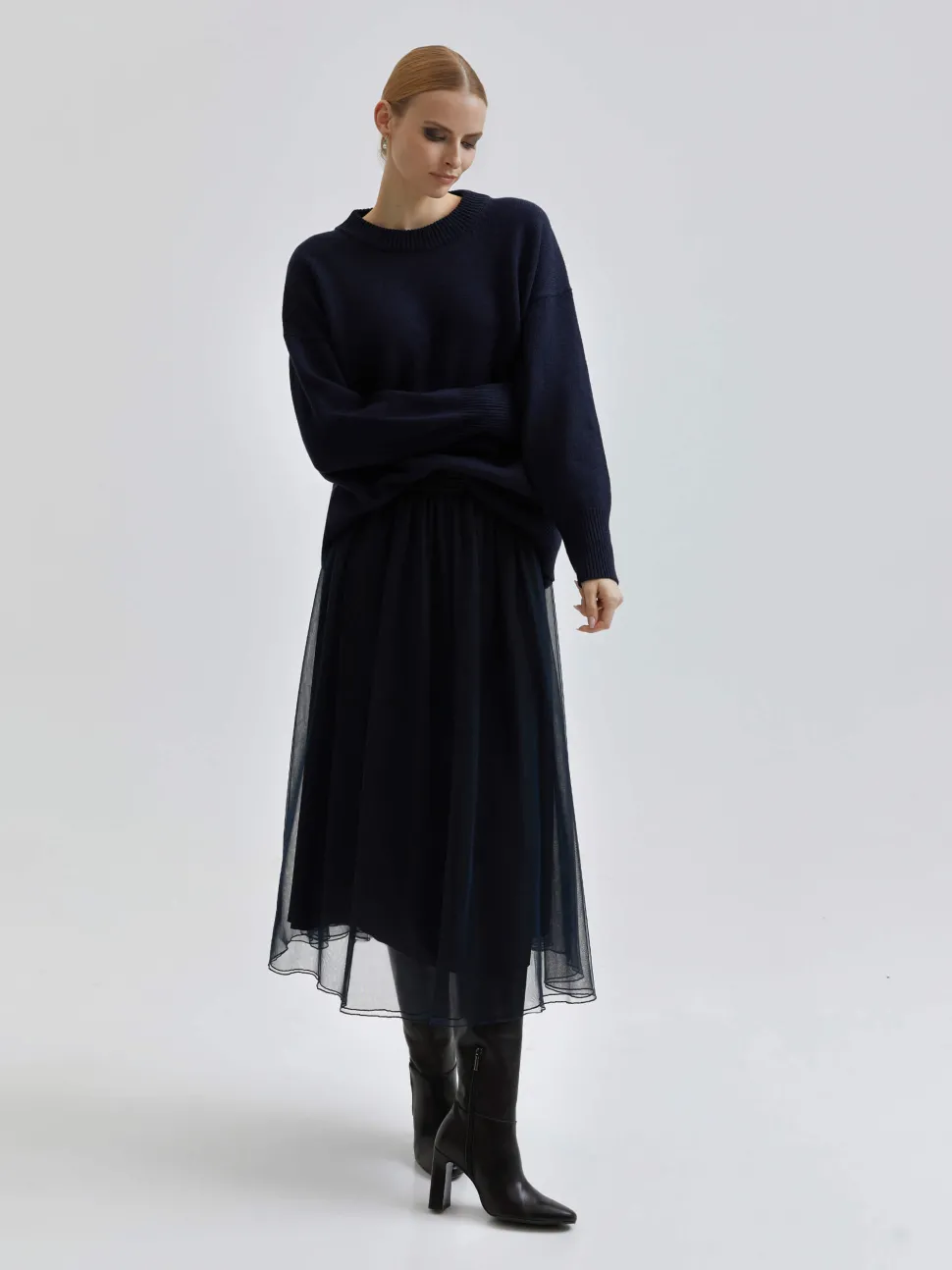 Andiata Naisten Hame, RORY 85 K SKIRT Tummansininen