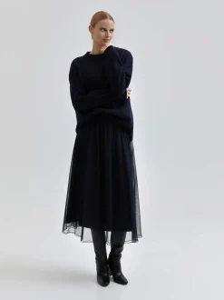 Andiata Naisten Hame, RORY 85 K SKIRT Tummansininen