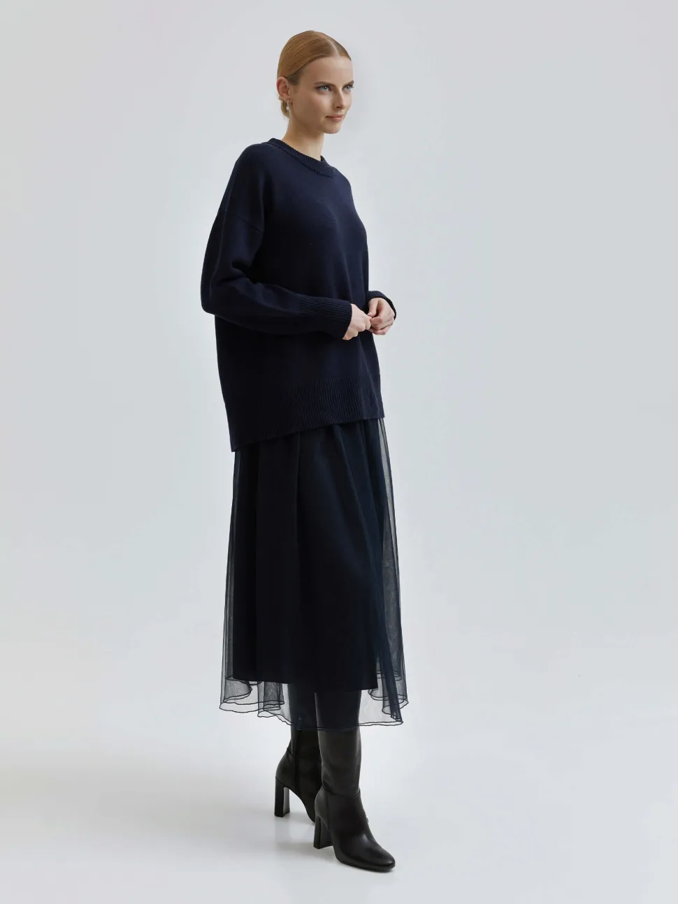Andiata Naisten Hame, RORY 85 K SKIRT Tummansininen