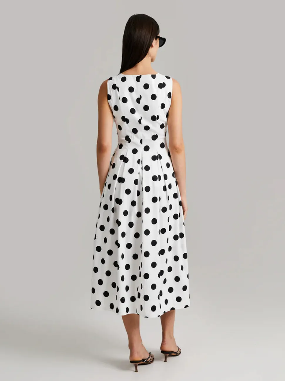 Andiata naisten mekko, JULITTA DRESS Mustavalkoinen