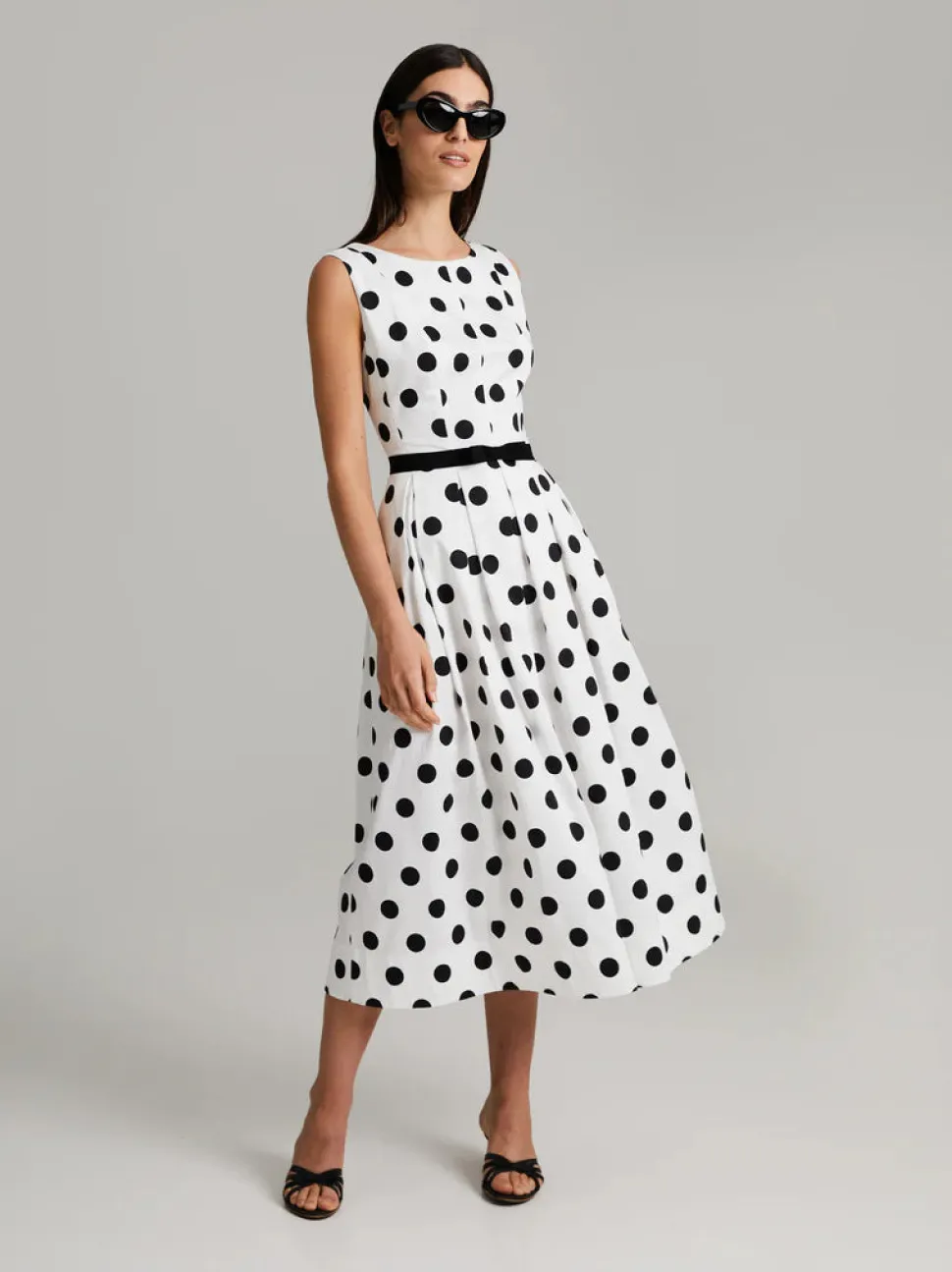 Andiata naisten mekko, JULITTA DRESS Mustavalkoinen