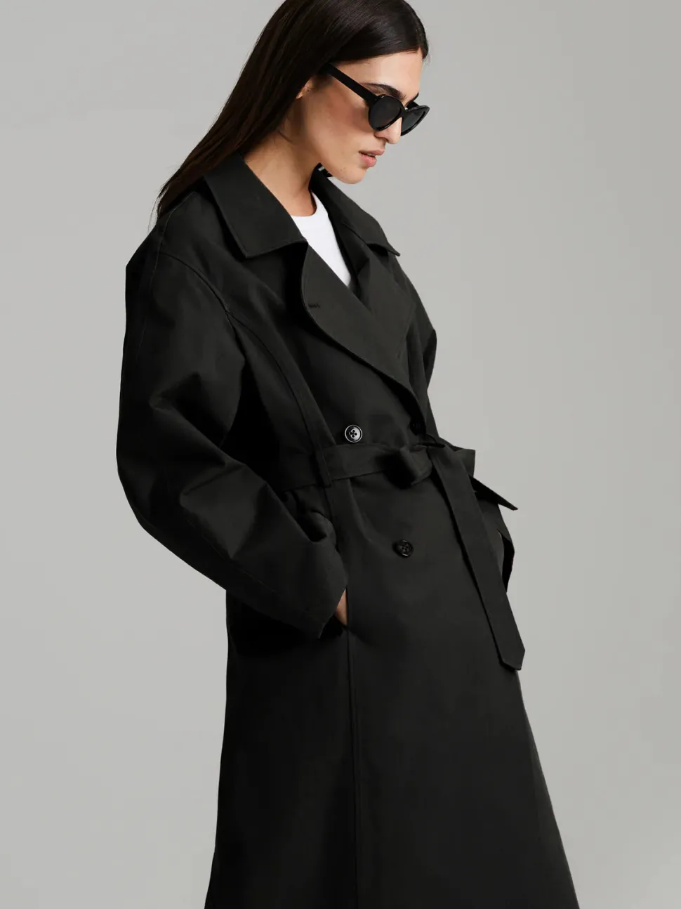 Andiata naisten trenssitakki Suela 2 Coat, musta