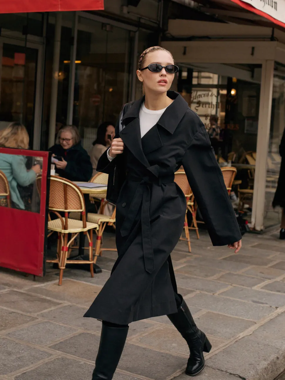 Andiata naisten trenssitakki Suela 2 Coat, musta