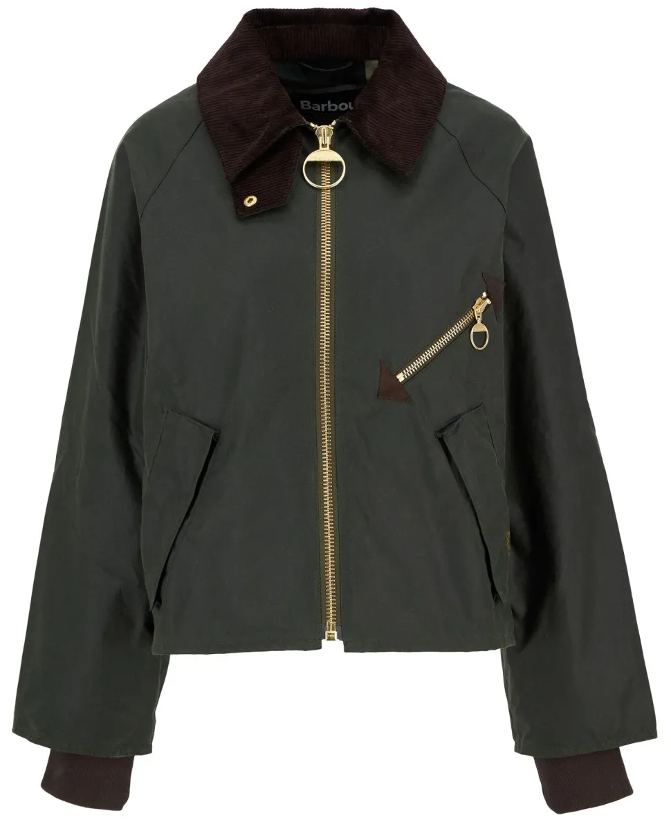 Barbour Arlene Wax Jacket KHAKI