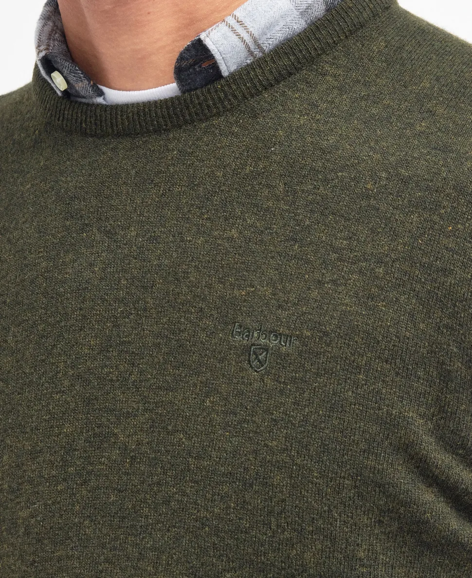 Barbour Essential Lambwool Crew KHAKI