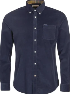 Barbour, Miesten Kauluspaita, Ramsey Tailored Cord Shirt TUMMANSININEN