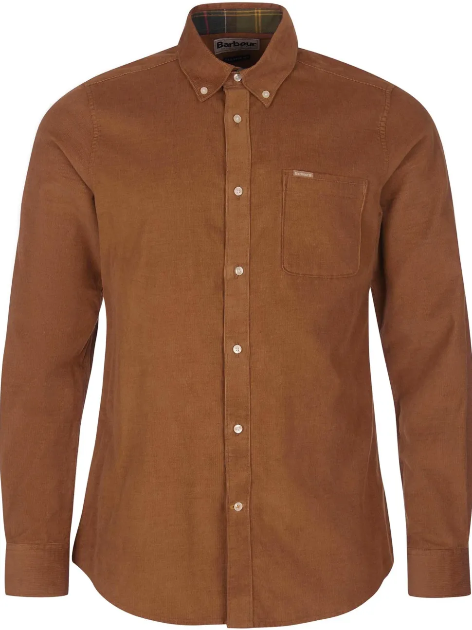 Barbour Miesten Kauluspaita Ramsey Tailored Cord Shirt KONJAKINRUSKEA