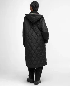 Barbour naisten takki Meredith Quilted Jacket MUSTA