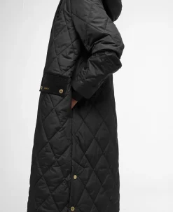 Barbour naisten takki Meredith Quilted Jacket MUSTA