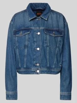 BOSS Orange Naisten Farkkutakki, TRUCKER JACKET Indigo