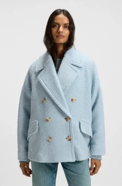 BOSS Orange naisten takki Cabani Coat, vaaleansininen