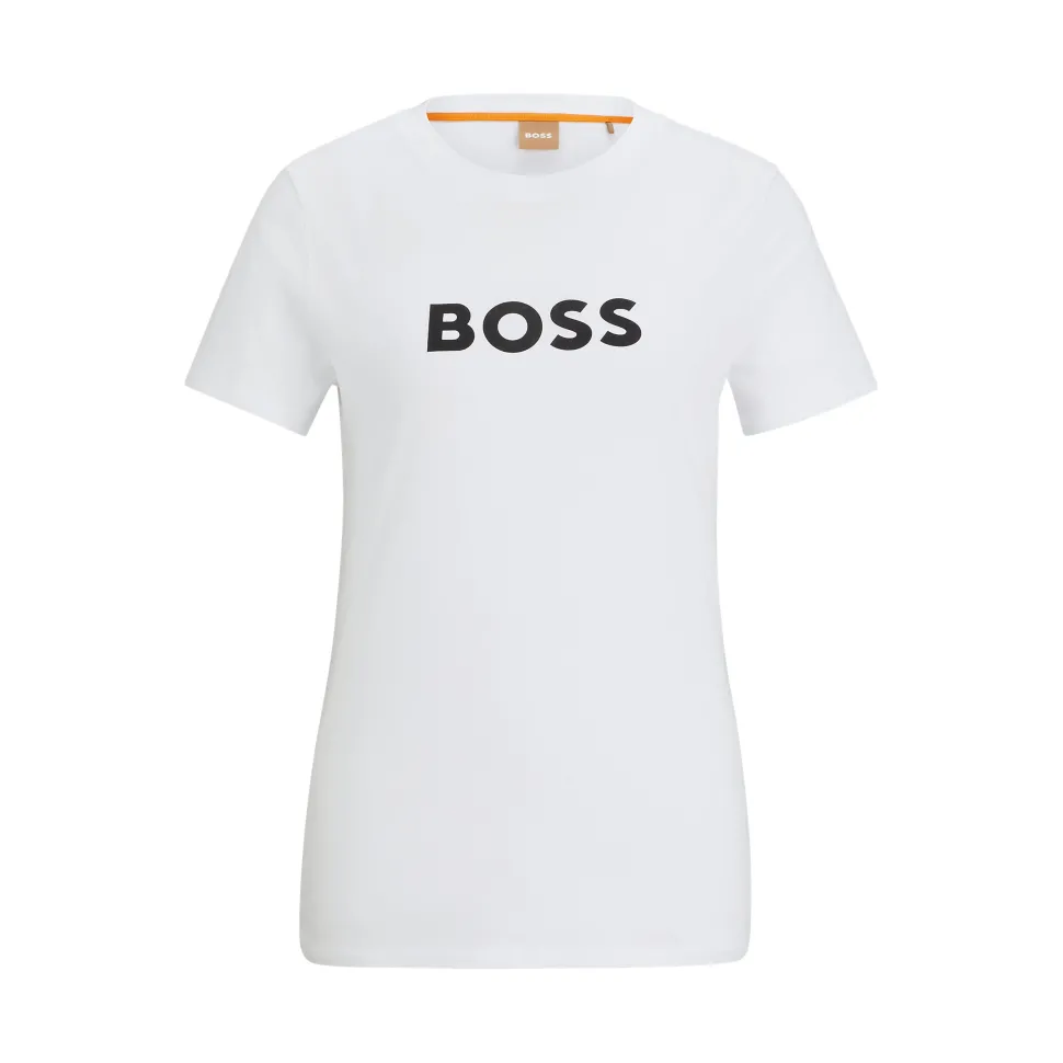 Boss orange naisten t-paita, ELOGO T-SHIRT Luonnonvalkoinen