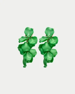 Bow 19 korvakorut Leaf Earring Mini, vihreä