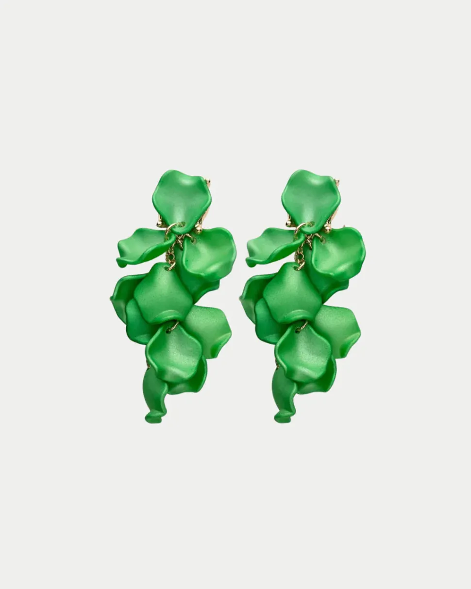 Bow 19 korvakorut Leaf Earring Mini, vihreä