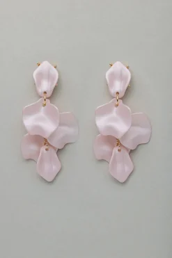 Bow 19 korvakorut, LEAF EARRINGS Pinkki