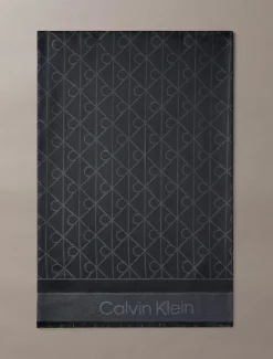Calvin Klein Accessories huivi TONAL AOP MODAL LW SQUARE SCARF, musta