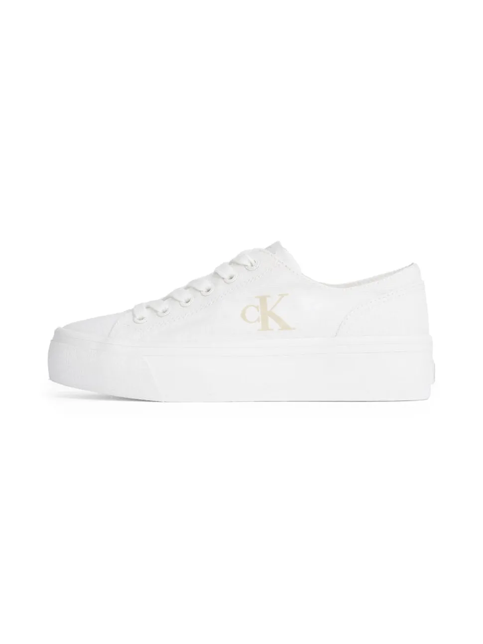 Calvin Klein Accessories naisten kengät, VULC FLATFORM LOW CV MG Valkoinen