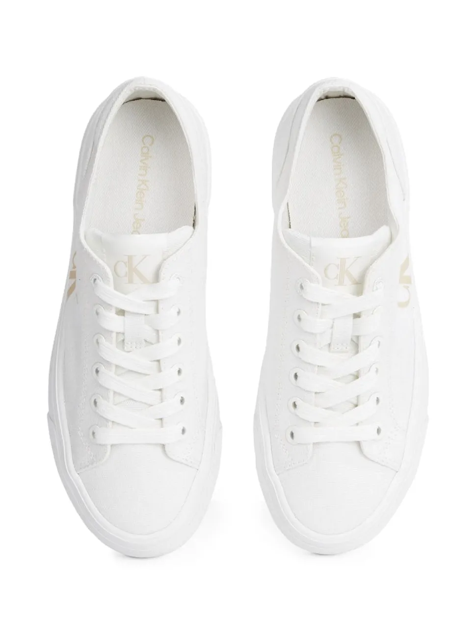 Calvin Klein Accessories naisten kengät, VULC FLATFORM LOW CV MG Valkoinen