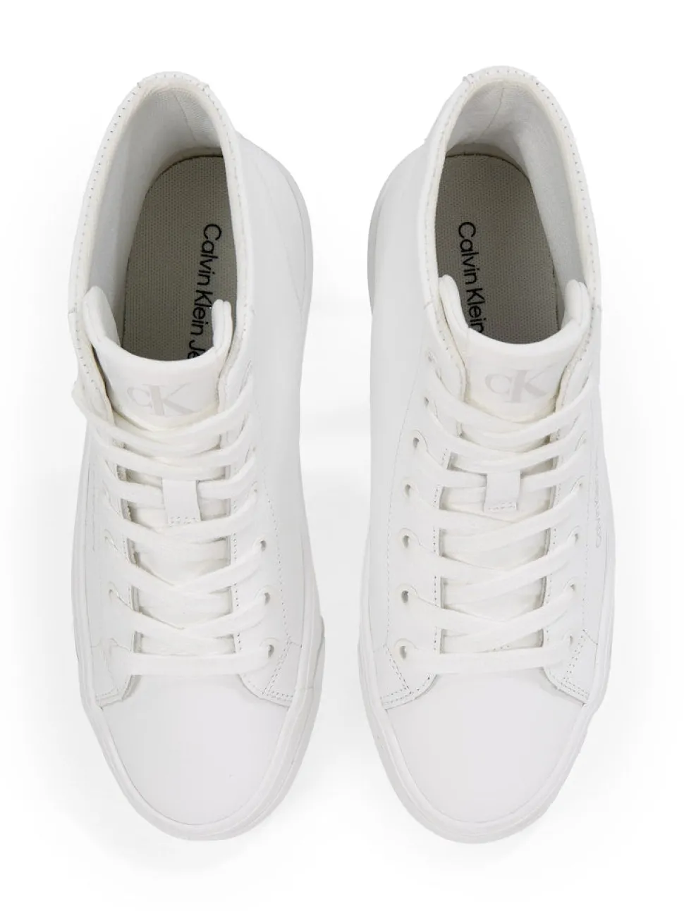 Calvin Klein Accessories naisten kengät, VULC FLATFORM MID MG LTH Valkoinen