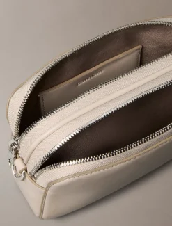 Calvin Klein Accessories naisten laukku Webbing Double Strap Camera Bag, vaalea beige