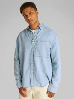 Calvin Klein Jeans miesten farkkupaita, REGULAR LINEAR DENIM SHIRT Indigo