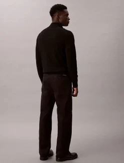Calvin Klein Jeans miesten housut, 90S STRAIGHT TWILL COMFORT Musta
