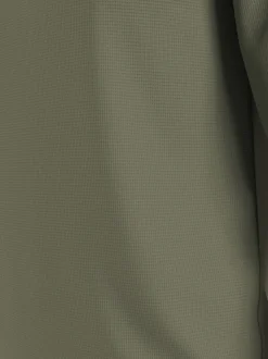 Calvin Klein Jeans Miesten Paita, MONOLOGO BADGE WAFFLE LS TEE Armeijanvihreä