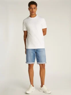 Calvin Klein Jeans miesten shortsit, SLIM SHORT 1A4 MID BLUE Sininen, Indigo