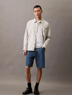 Calvin Klein Jeans miesten shortsit, 90S MID BLUE STONE SHORT Indigo