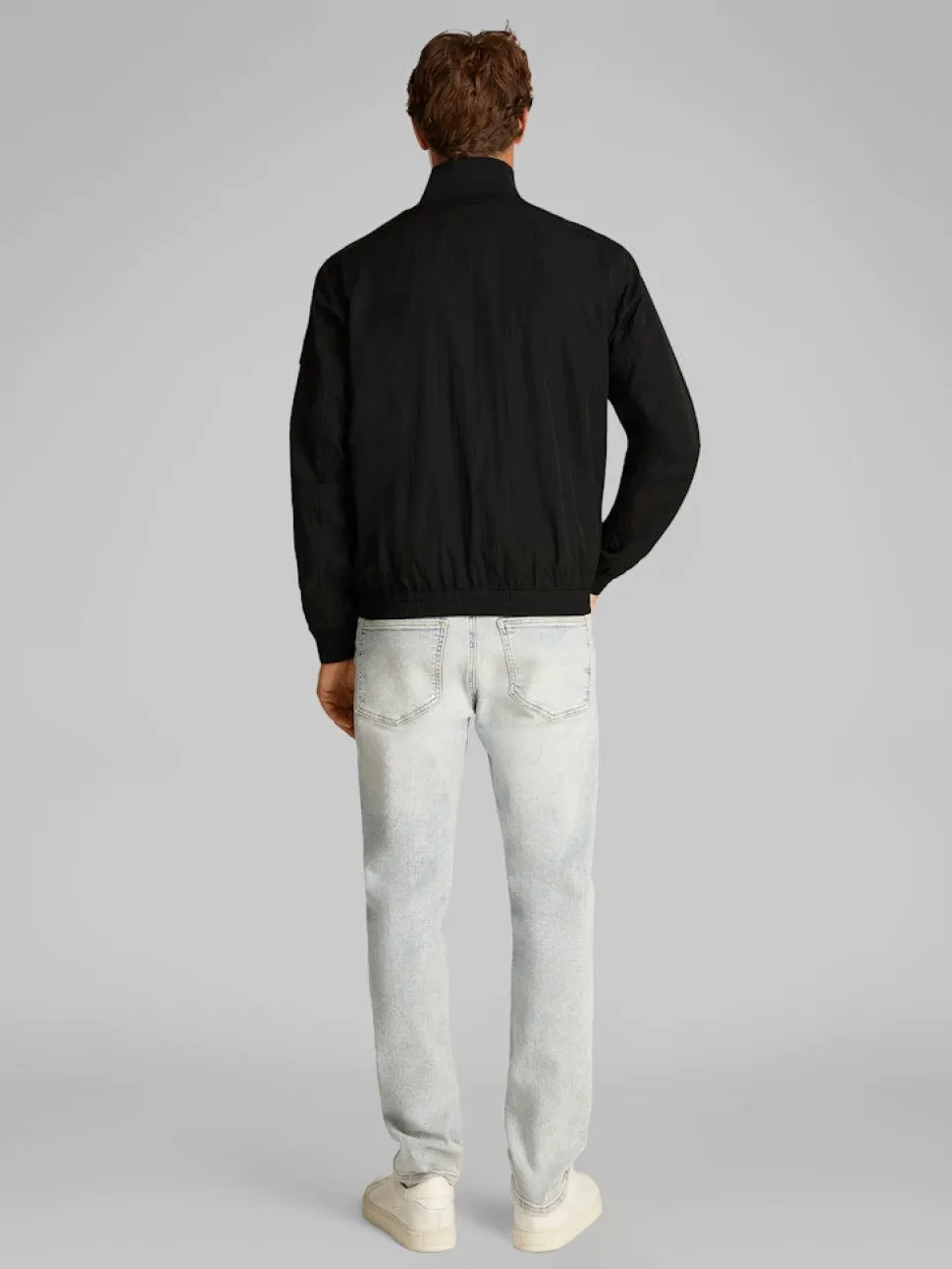 Calvin Klein Jeans miesten takki, UNDPADDED HARRINGON JACKET Musta