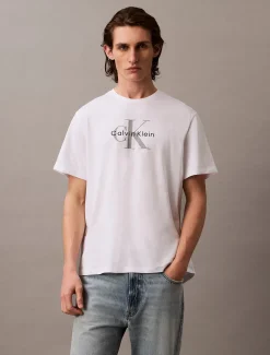 Calvin Klein Jeans miesten t-paita, SS HERO MONOLOGO TEE Valkoinen