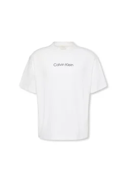 Calvin Klein Jeans miesten t-paita, SS STANDARD LOGO 30S CREWNK TEE Valkoinen