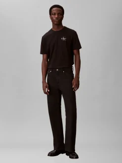 Calvin Klein Jeans miesten t-paita SS 30S Jersey Classic Micro Mono, musta