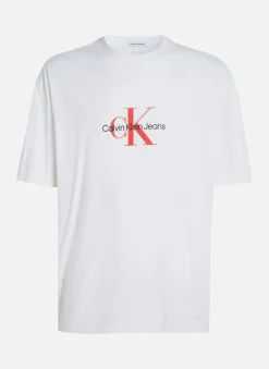 Calvin Klein Jeans Miesten T-Paita, ARCHIVAL MONOLOGO TEE Valkoinen