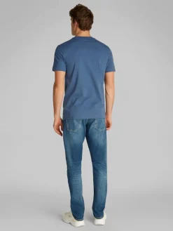 Calvin Klein Jeans miesten t-paita, MONOLOGO TEE, CK1 Sininen