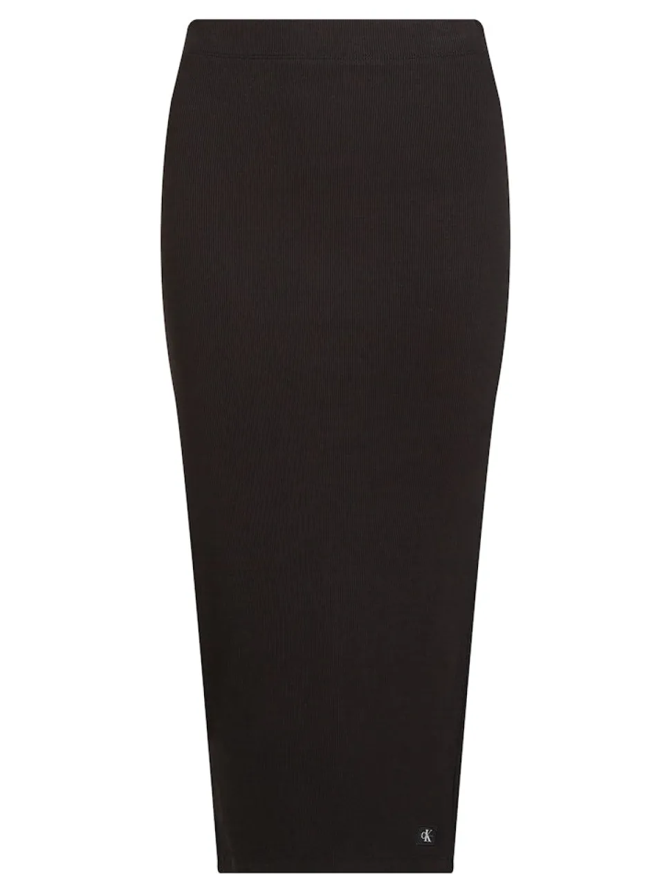 Calvin Klein Jeans naisten hame, WOVEN LABEL RIB SKIRT Musta