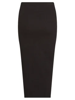Calvin Klein Jeans naisten hame, WOVEN LABEL RIB SKIRT Musta