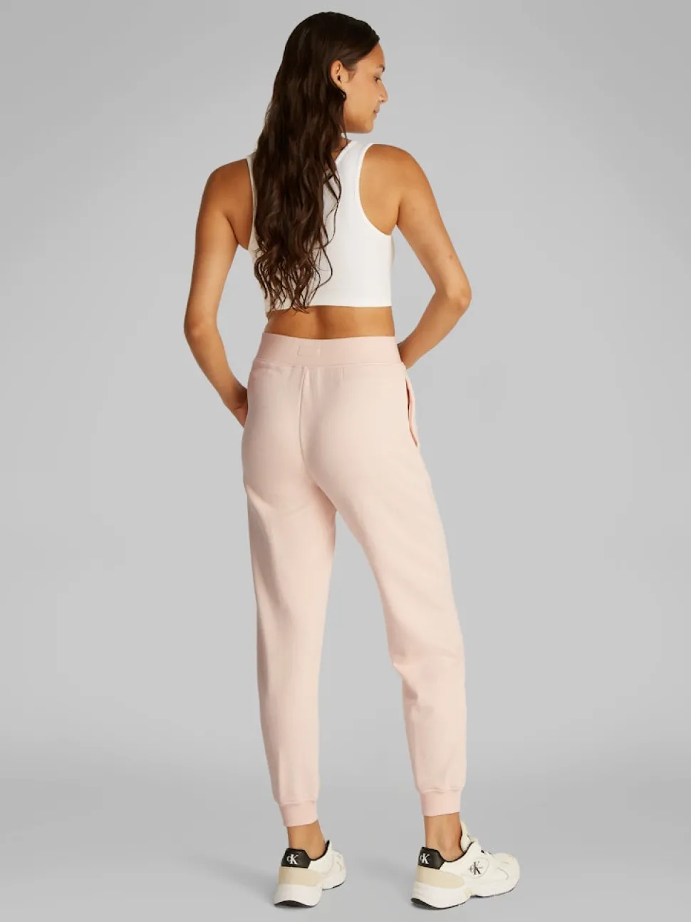 Calvin Klein Jeans naisten lenkkeilyhousut, MONOLOGO JOG PANT Vaaleanpunainen