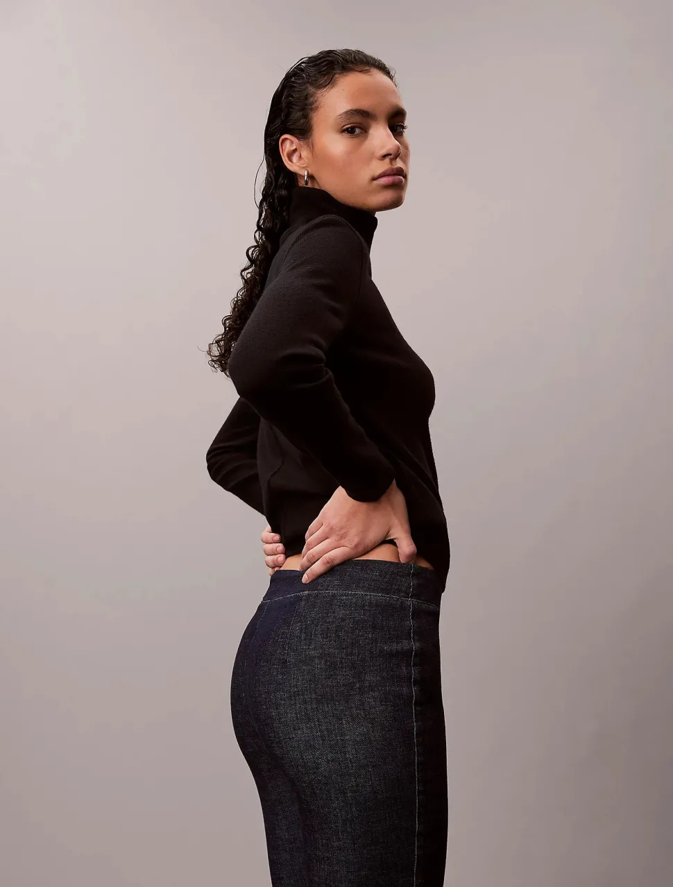Calvin Klein Jeans naisten leggingsit PULL ON LEGGING CK CLASS, tummansininen