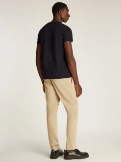Calvin Klein Menswear Miesten T-Paita, STRECH SLIM FIT TEE Musta