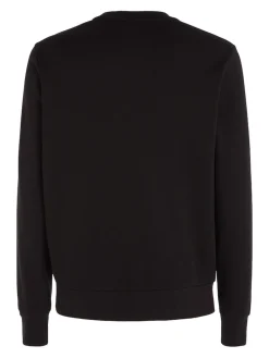Calvin Klein Menswear Miesten Collegepaita, MICRO LOGO REPREVE SWEATSHIRT NS Musta