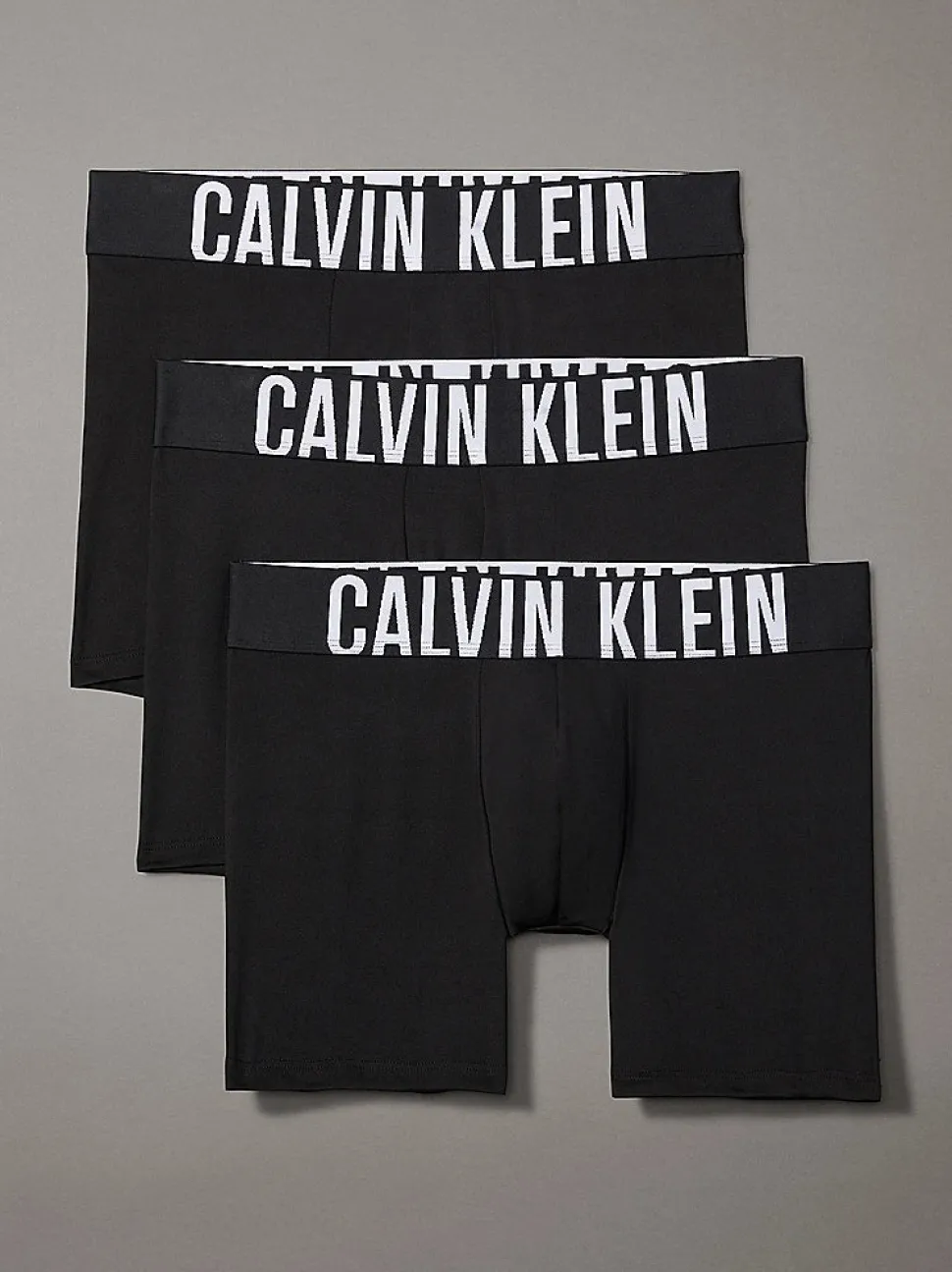 Calvin Klein Miesten Bokserit 3-Pack, BOXER BRIEF MICROMA INTENSE POWER Musta