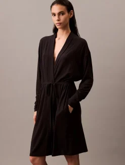Calvin Klein Naisten Aamutakki, CK ROBE MODAL Musta